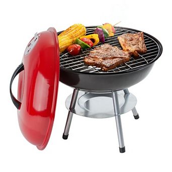 Aramco Bbq-r14r Bbq Grill & Lid, Large, Black/red