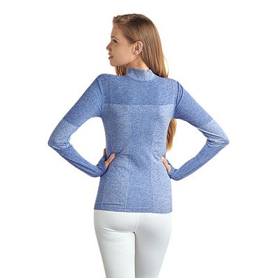 Women's Quarter Zip-Up Front Jacket with Thumb Holes - Great for