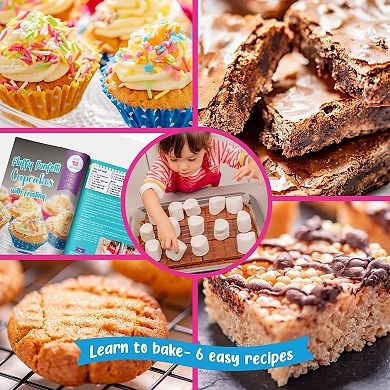 Little Baker's Bakery Set With Baking Utensils, Apron And Recipes - 40 Pieces