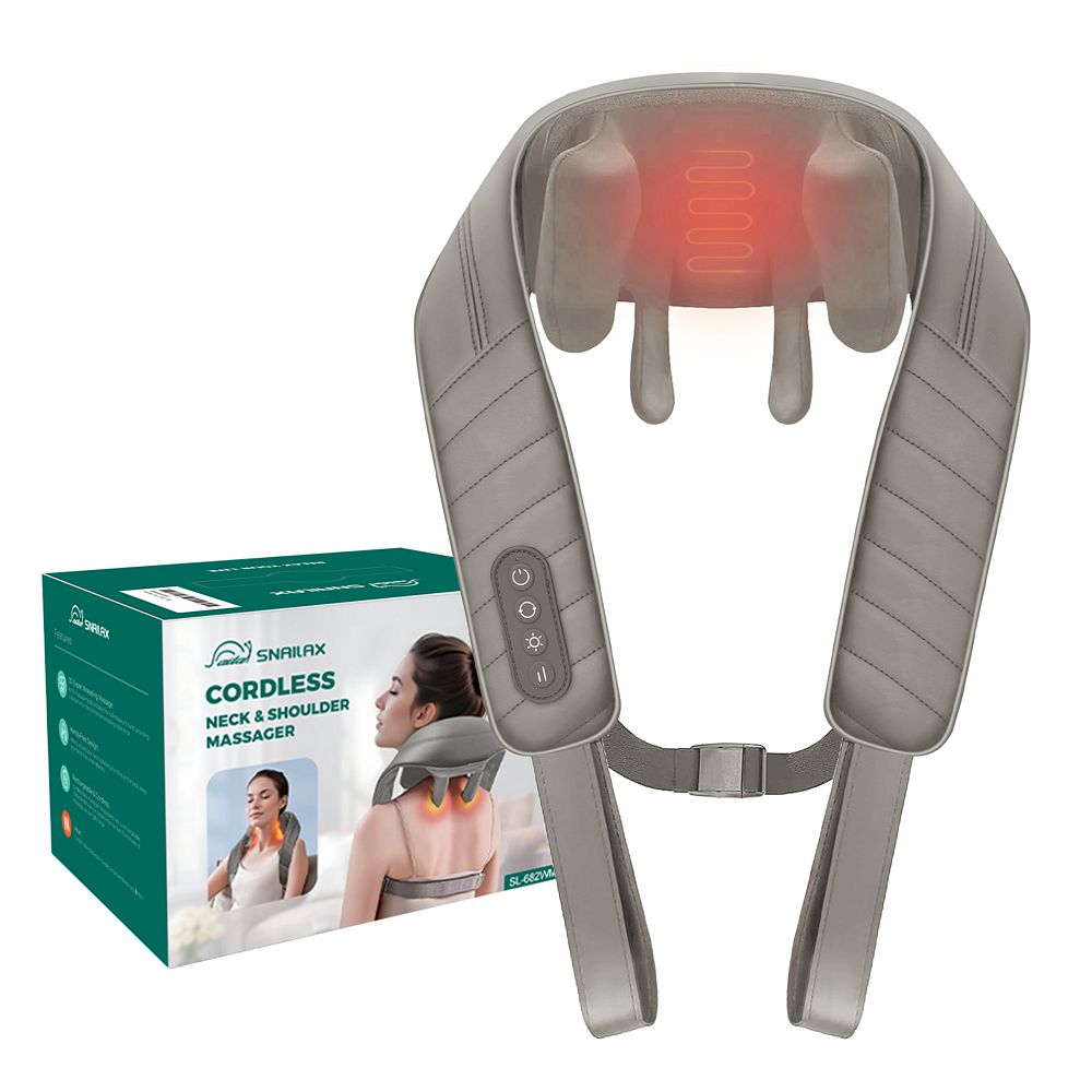 Snailax Shiatsu Neck Massager, Shoulder Neck Massager with Heat