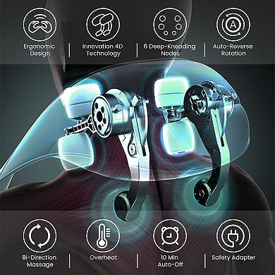 Snailax Shiatsu Neck Massager, Shoulder Neck Massager with Heat for Pain Relief Deep Tissue