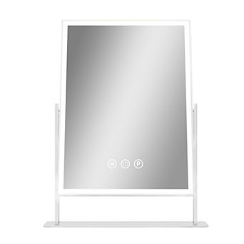 VANITII Hollywood Mirror With LED Light 12''X 16'' Adjustable Brightsness USB Port