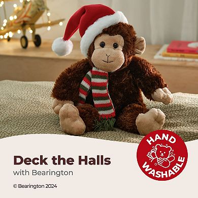 Nicky The Monkey Christmas Plush, 15 In Christmas Plushies Monkey Stuffed Animal