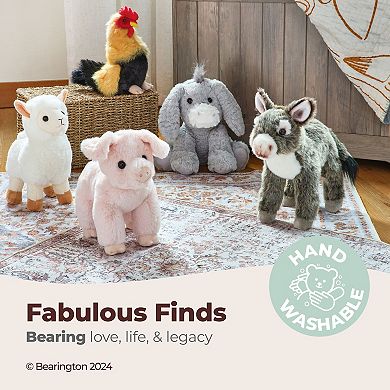 Pedro Plush Grey Donkey Stuffed Animal, 12 Inhes Long