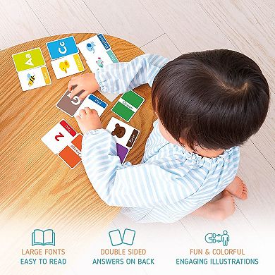 Double-sided Flashcards - Abc, Colors, Shapes, Numbers