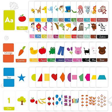Double-sided Flashcards - Abc, Colors, Shapes, Numbers