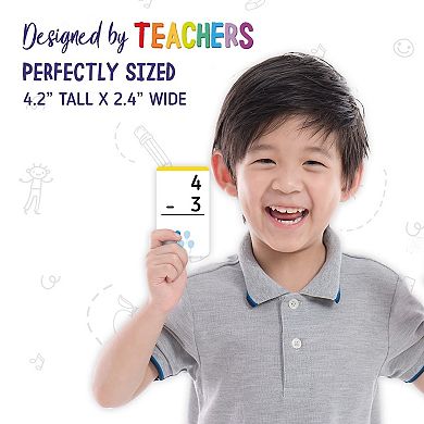Educational Math Flash Cards: Addition & Subtraction (2 Sets With 169 Cards)