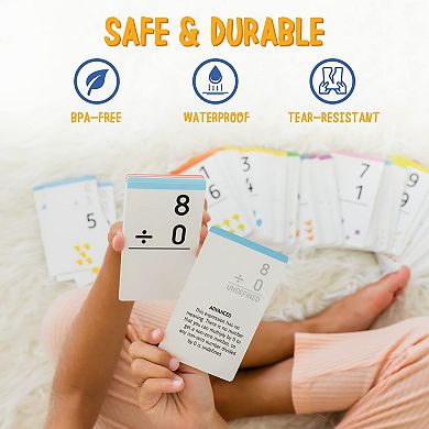 Division Flash Cards, Math Games, Fraction Manipulatives (Set of 169)