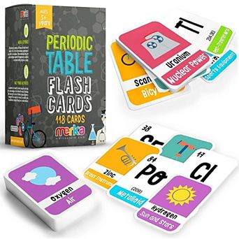 Periodic Table of Elements for Kids, Learn Science and Chemistry, 118 Flashcards
