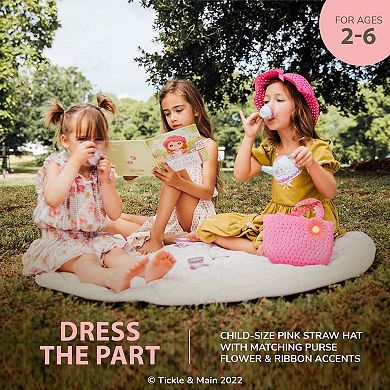My First Tea Party Gift Set, 12-piece Set Includes Book, Tea Set, Hat, And Purse