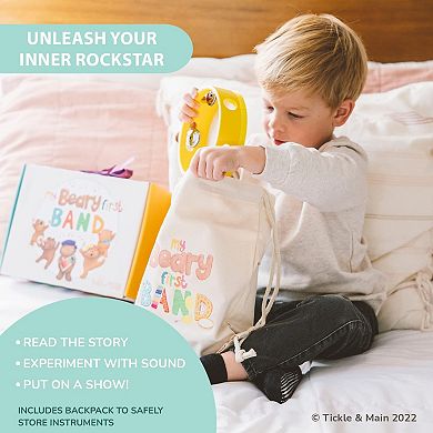 First Band Musical Instruments Gift Set, Storybook And Wooden Percussion Toys