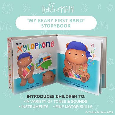 First Band Musical Instruments Gift Set, Storybook And Wooden Percussion Toys