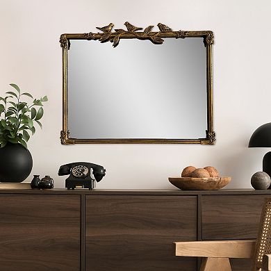 Resin & Metal Rectangle Bird Mirror
