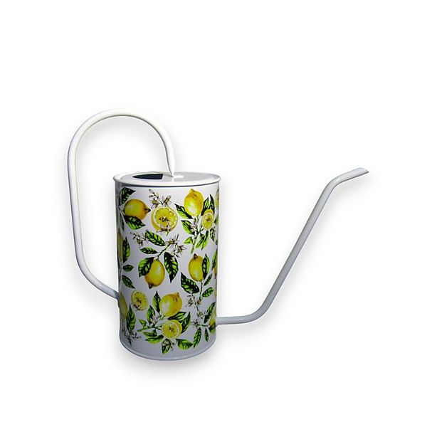Discover Europe Made in Turkey Aras Floral Metal 3L Watering Can - Lemon