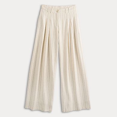 Women's Nine West Pleated Linen Pants