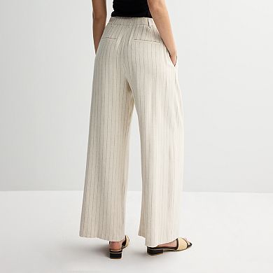 Women's Nine West Pleated Linen Pants