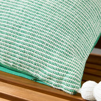 Town & Country Terra Ribbed Texture Handcrafted Decorative Pillow