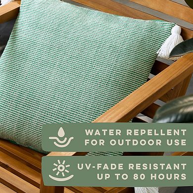 Town & Country Terra Alara Ribbed Texture Indoor / Outdoor Decorative Pillow