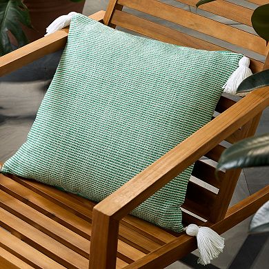 Town & Country Terra Alara Ribbed Texture Indoor / Outdoor Decorative Pillow