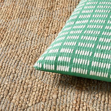 Town & Country Alara Textured Geo Stripe Decorative Pillow