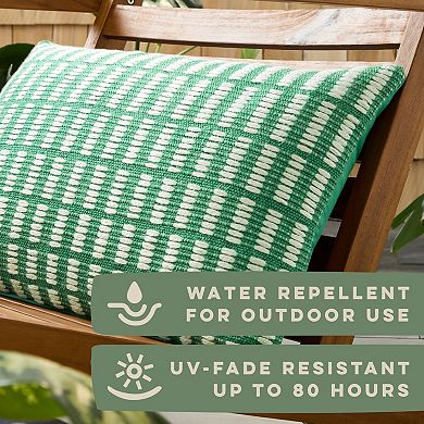 Town & Country Alara Textured Geo Stripe Decorative Pillow