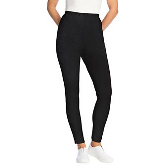 Woman Within Plus Size Stretch Cotton Cozy Legging