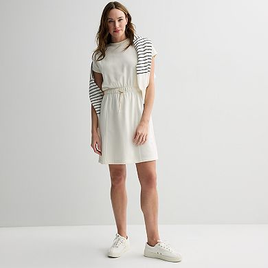 Women's Sonoma Goods For Life® French Terry Cinched Waist Dress