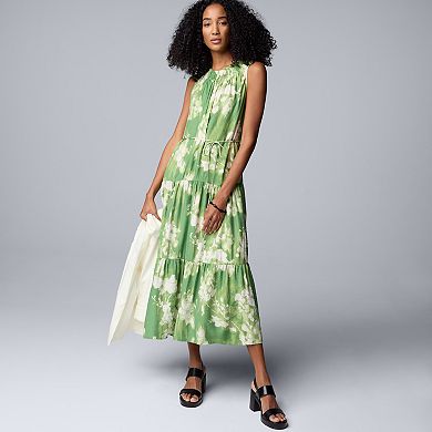 Women's Simply Vera Vera Wang Smocked Maxi Dress