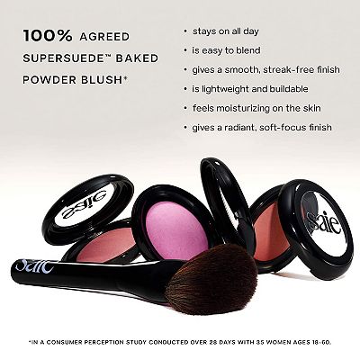 Saie SuperSuede Radiant Talc-Free Baked Powder Blush