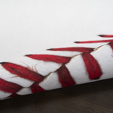 Nourison Imagination Baseball Non-Skid Indoor Rug