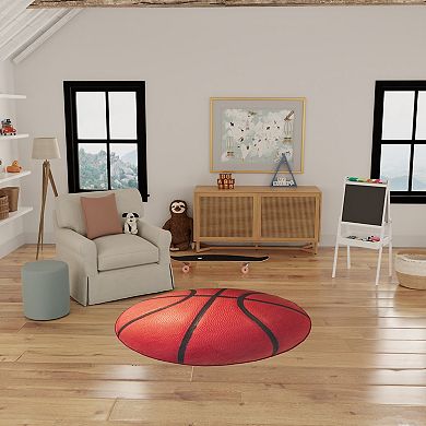 Nourison Imagination Basketball Non-Skid Indoor Rug