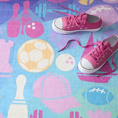Nourison Imagination All Star Sports Non-Skid Indoor Rug