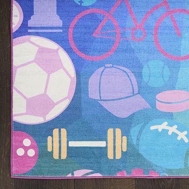 Nourison Imagination All Star Sports Non-Skid Indoor Rug