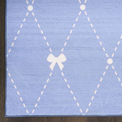 Nourison Imagination Argyle Bows Non-Skid Indoor Rug