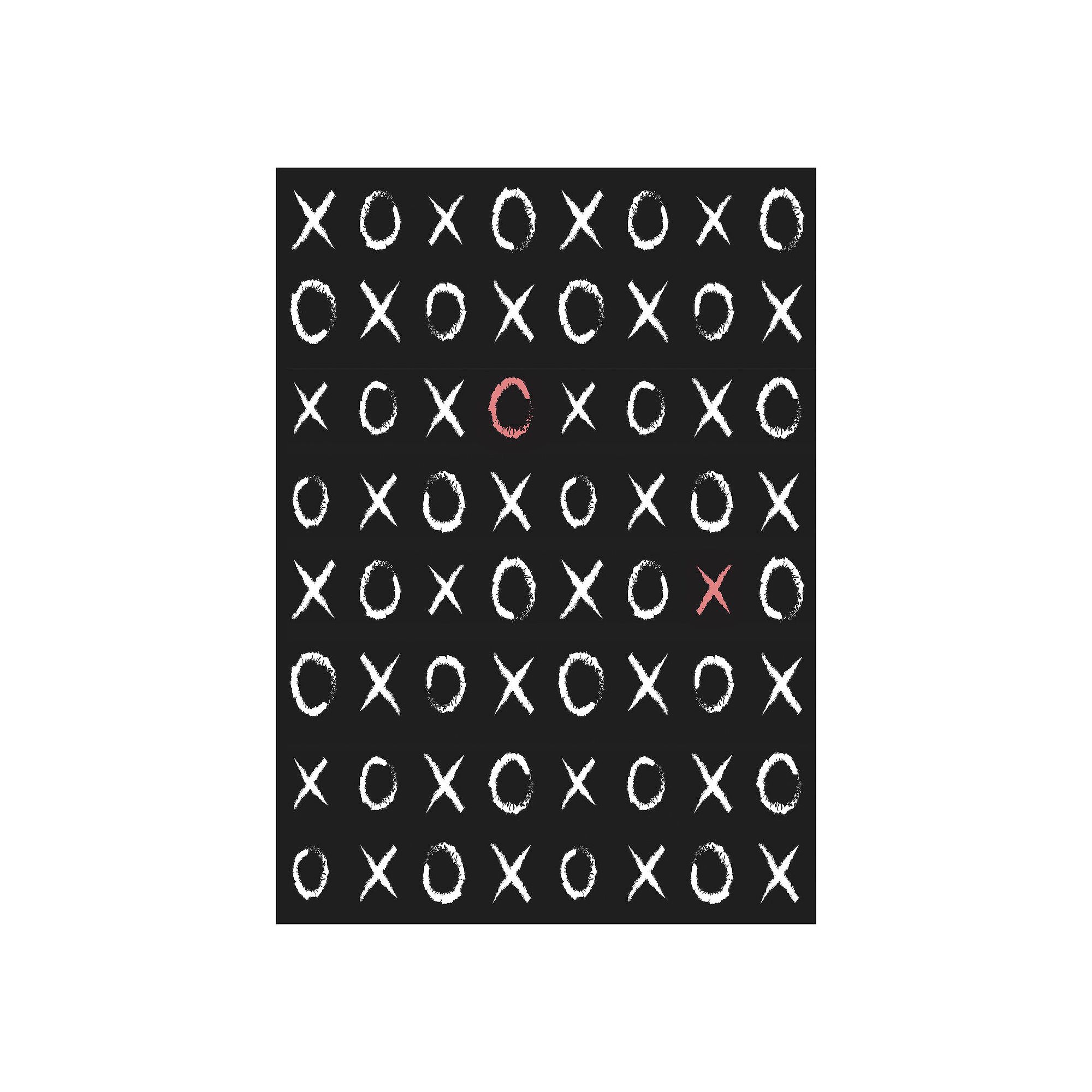 Nourison Imagination XOXO Non-Skid Indoor Rug, Black