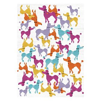 Nourison Imagination Poodle Dogs Non-Skid Indoor Rug