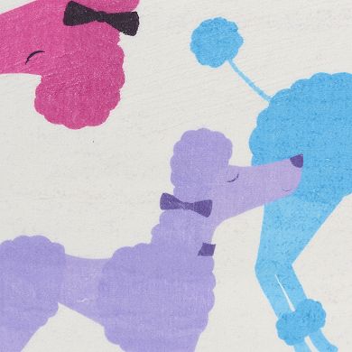 Nourison Imagination Poodle Dogs Non-Skid Indoor Rug