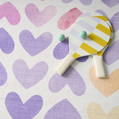 Nourison Imagination Hearts Non-Skid Indoor Rug