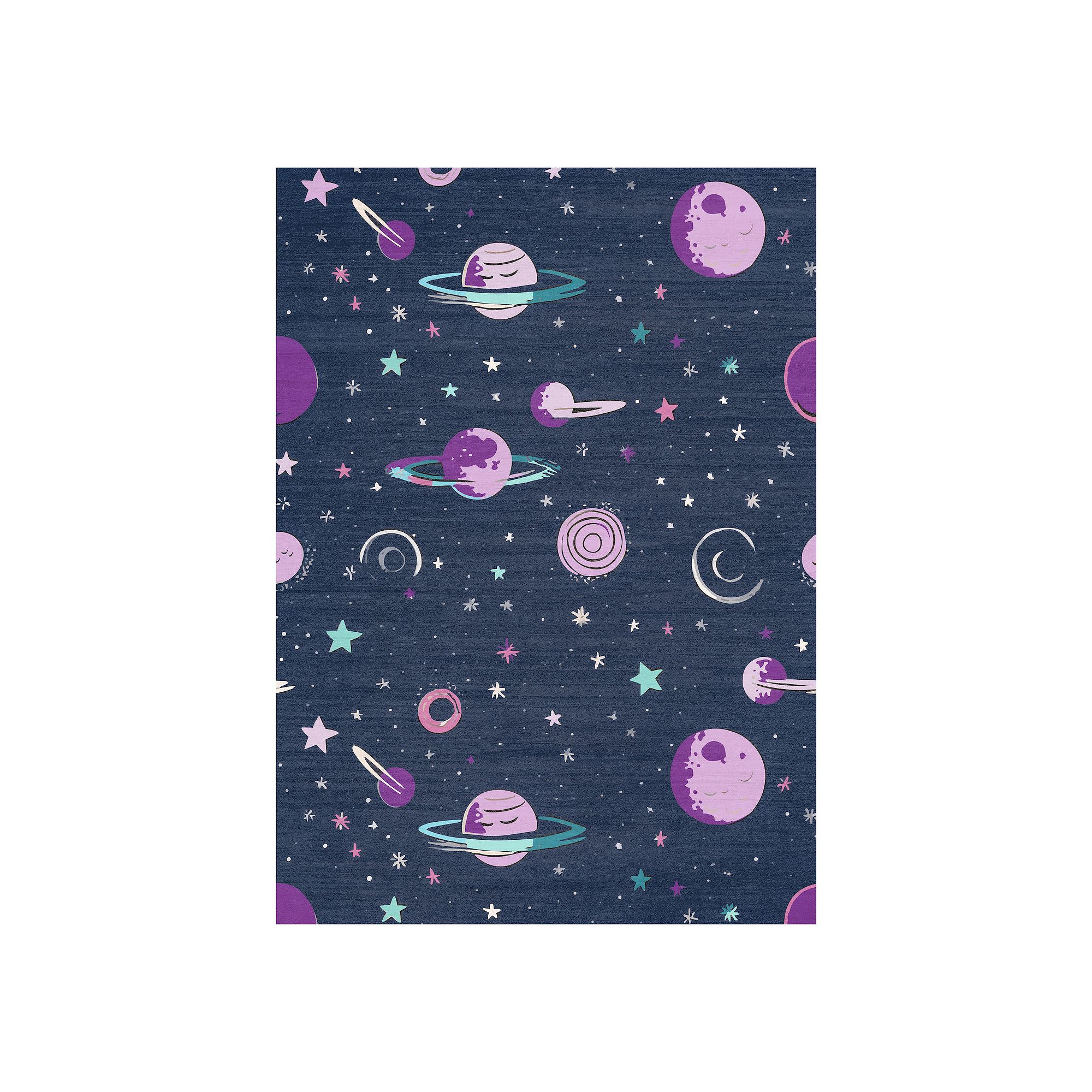 Nourison Imagination Space Non-Skid Indoor Rug, Black