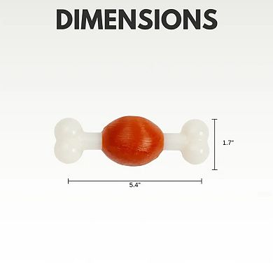 Country Living Beef Flavored Bone Dog Chew Toy Durable TPR Nylon