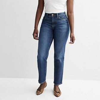 Juniors' SO® High-Rise '90s Straight Leg Curvy Jeans