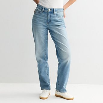 Juniors' SO® Curvy High Rise '90s Straight Jeans
