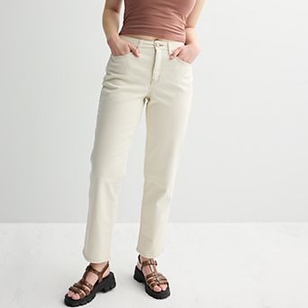 Juniors' SO® Curvy High Rise '90s Straight Jeans