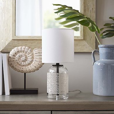 Interlace Glass Accent Table Lamp
