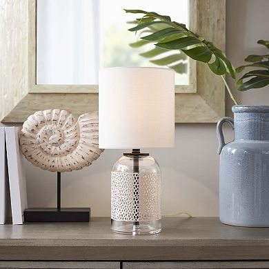 Interlace Glass Accent Table Lamp