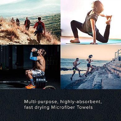 Arkwright Smartchoice Microfiber Hand Towels (12 Pack), 16x27