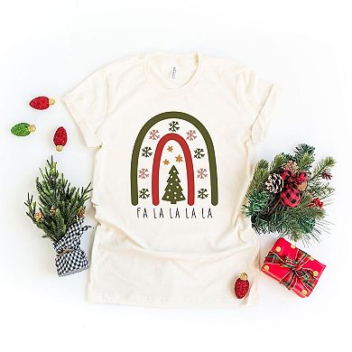 Boho Fa La La Rainbow Short Sleeve Graphic Tee