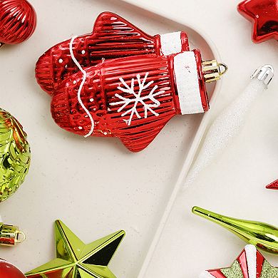 70Pcs Christmas Balls Ornaments for Tree Decor, Christmas Tree Decorations Hanging Baubles