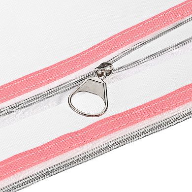 Nylon Document Zip Pouch with Handle A4 Mesh Clear Files Bag for Office Business