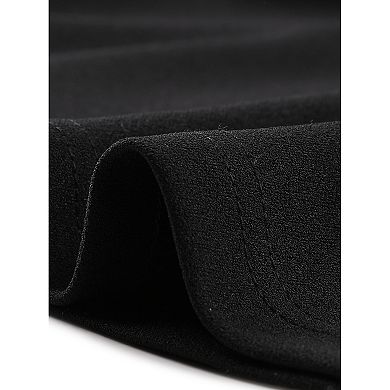 Plus Size Dresses for Women Crew Neck 3/4 Sleeve Vintage Bodycon Pencil Dress